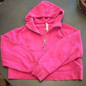 Lululemon Crop Scuba Hoodie. Size XS/S. Hot Pink. Greta used condition.